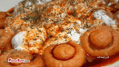 Mantar Şeklinde Yoğurtlu Patates