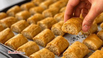 Az Malzemeli Çok Lezzetli Tahinli Kuru Baklava
