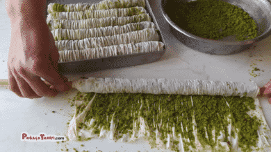 Fıstıklı Sarma Baklava Tarifi