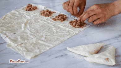 Tavada Tavuklu Çıtır Börek