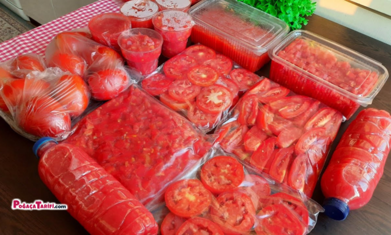 Domates Derin Dondurucuda (buzlukta) Nasıl Saklanır 10 Farklı Yöntemle