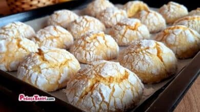 Katı Yağsız Limonlu Çatlak Kurabiye Tarifi