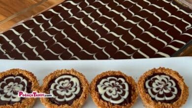 Kayısılı Çikolatalı Bisküvili Tart