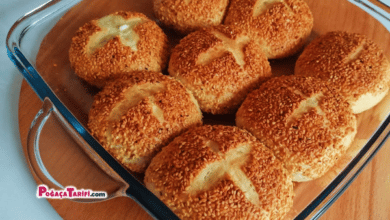 Sadece 1 Bardak Yoğurt İle Yumuşacık Poğaça Simit Poğaça