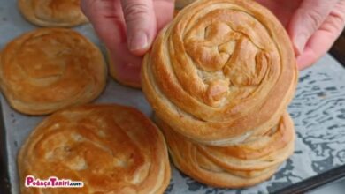 Kat Kat Yapımı Çok Farklı El Açması Börek