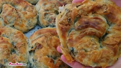 Lezzetli Ispanaklı El Açması Börek