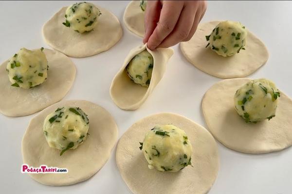 Mayasız Patates Dolgulu Balon Bazlama