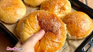 Pamuk Gibi Hakiki Hamburger Ekmeği