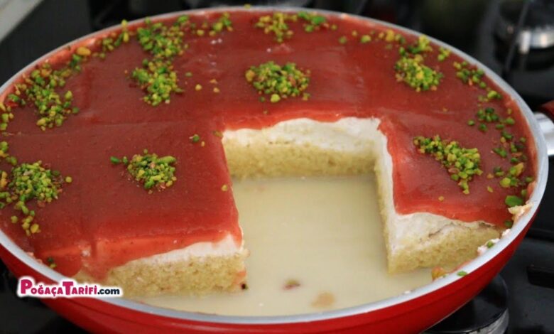 Çilek Soslu 5 Kaşık Tatlısı