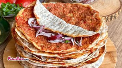 PÜF NOKTALARI İLE TAVADA LAHMACUN TARİFİ