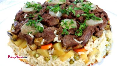 FIRINDA ETLİ SEBZELİ PİLAV TARİFİ