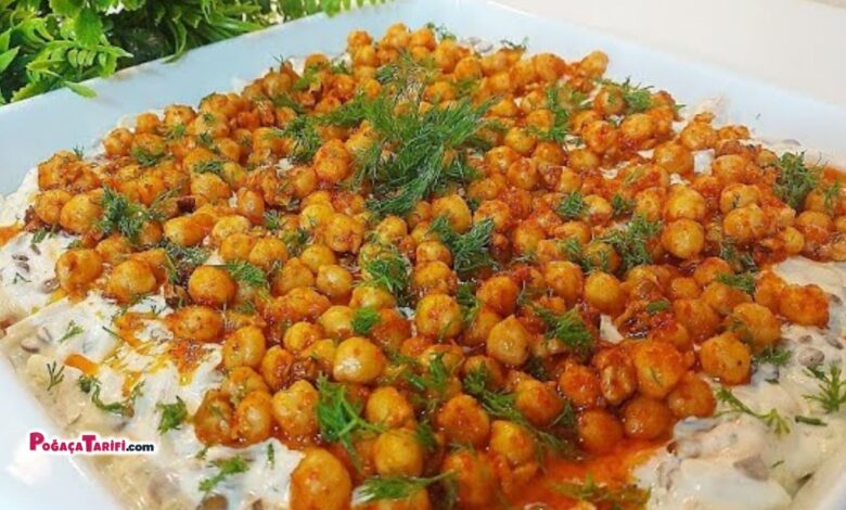 Leziz Yoğurtlu Mercimekli Erişte Salatası