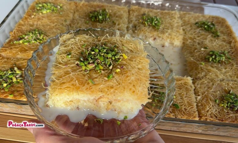 Kolay Sütlü Soğuk Kadayıf Tarifi
